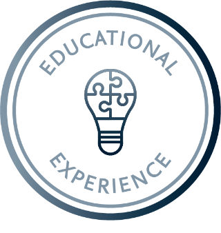 Educational experience lightbulb icon- Wisdom to Wealth
