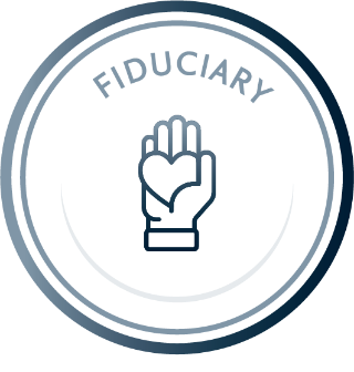 Fiduciary hand heart icon- Wisdom to Wealth