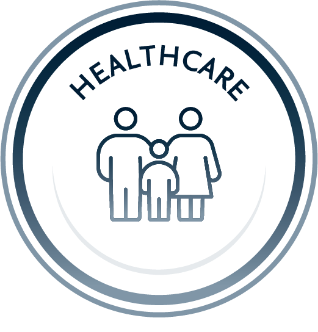 Healthcare family icon logo- Wisdom to Wealth