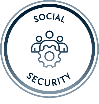 Social security icon graphic- Wisdom to Wealth
