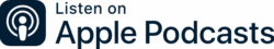 Listen on Apple Podcasts logo- Wisdom to Wealth